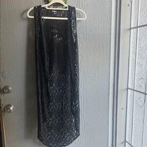 Freshman Black Lace Cardigan